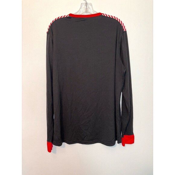 HELLY HANSEN Mens Crew Neck Black And Red Thermo Top Pullover Size XXL - Picture 5 of 6
